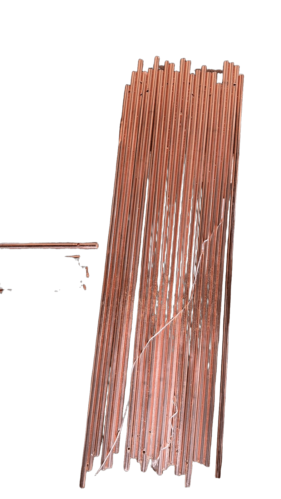 Copper bonded earthing rods inventory in warehouse