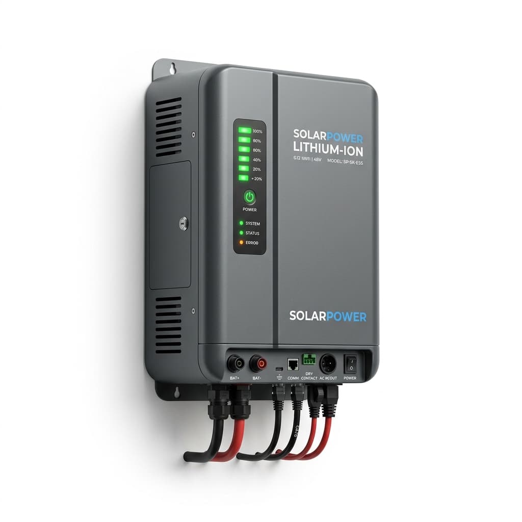 High-capacity lithium iron phosphate battery energy storage system cabinet